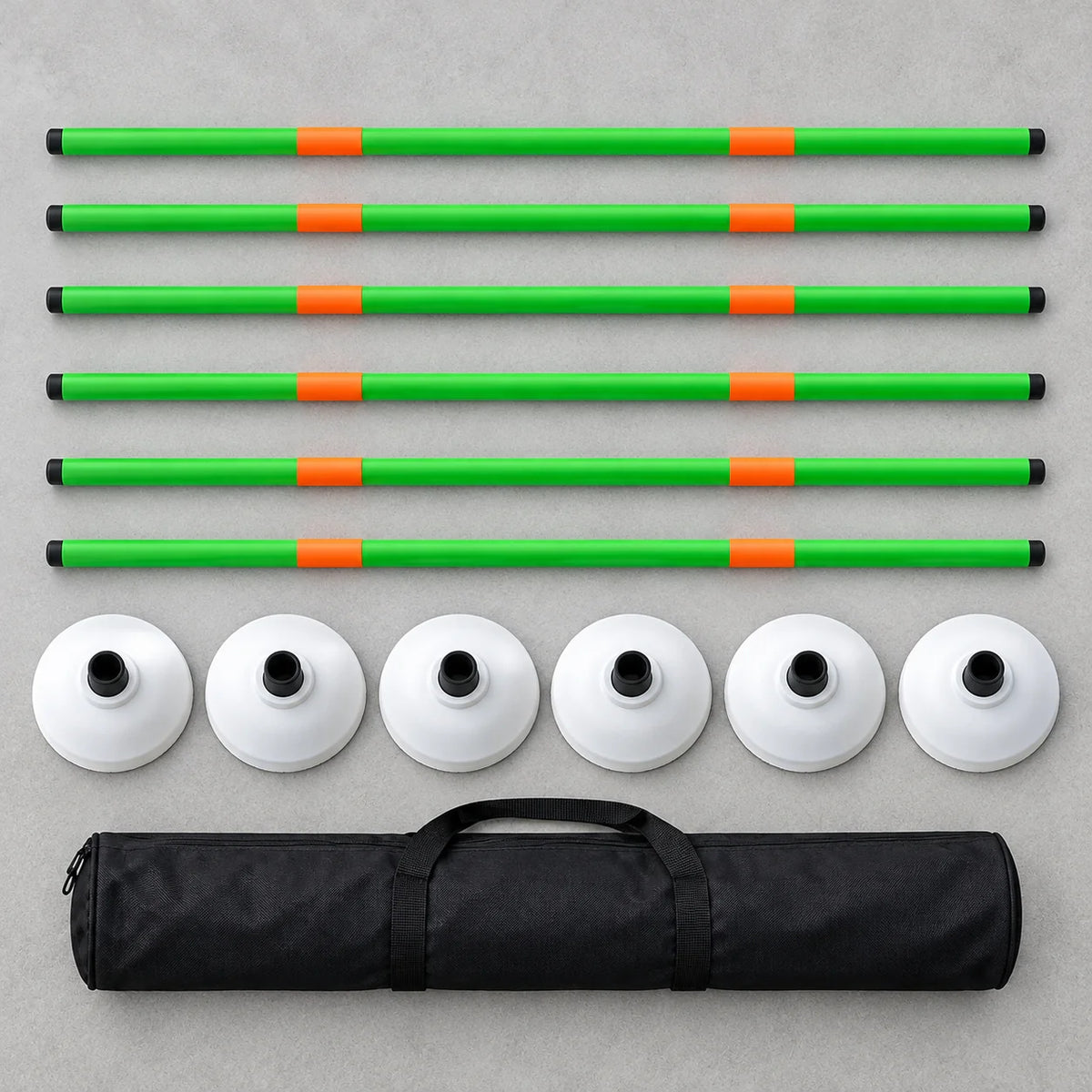 Adjustable Slalom Pole Set — package contents