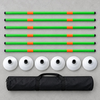 Adjustable Slalom Pole Set — package contents