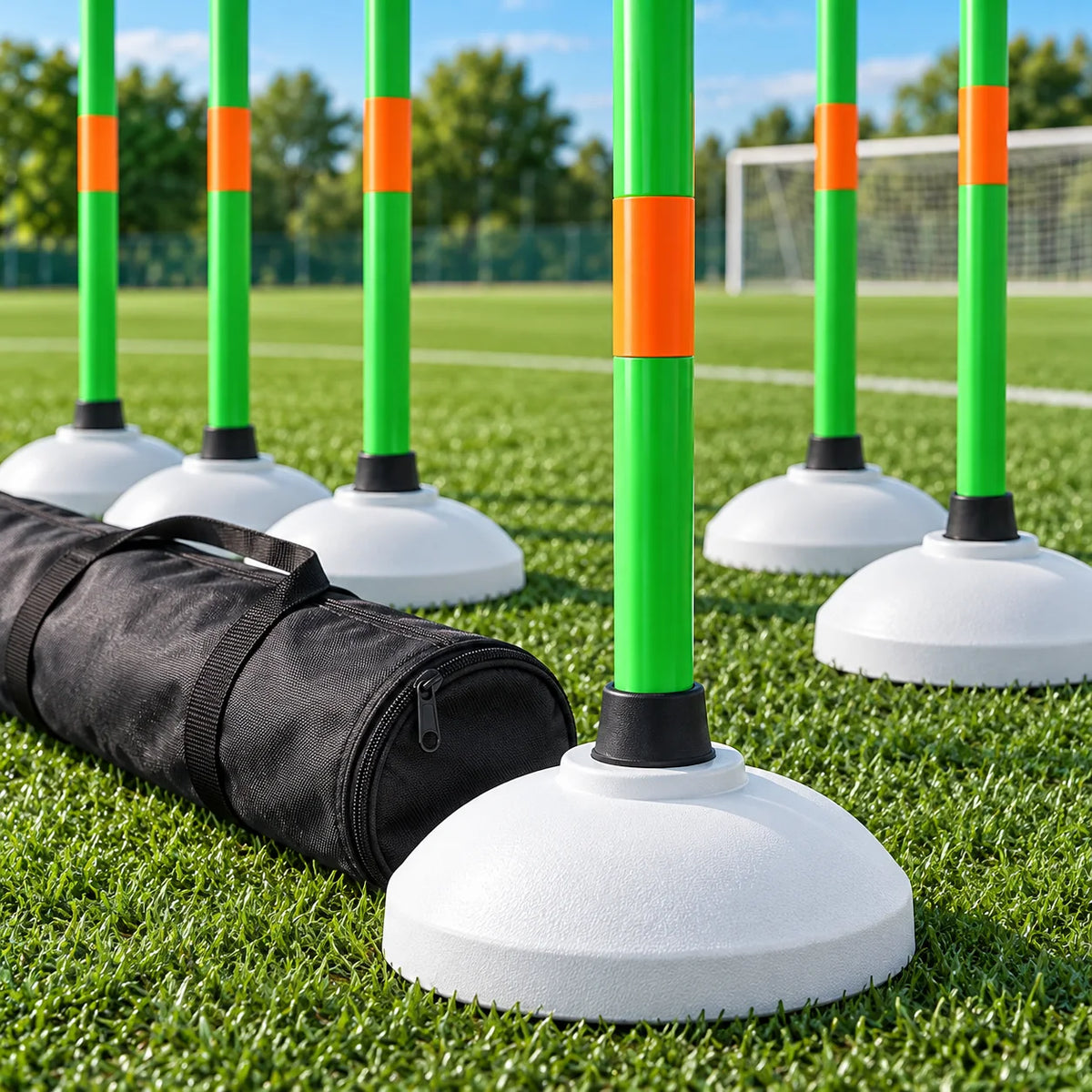 Adjustable Slalom Pole Set — detail