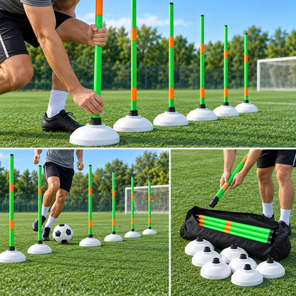 Adjustable Slalom Pole Set — function