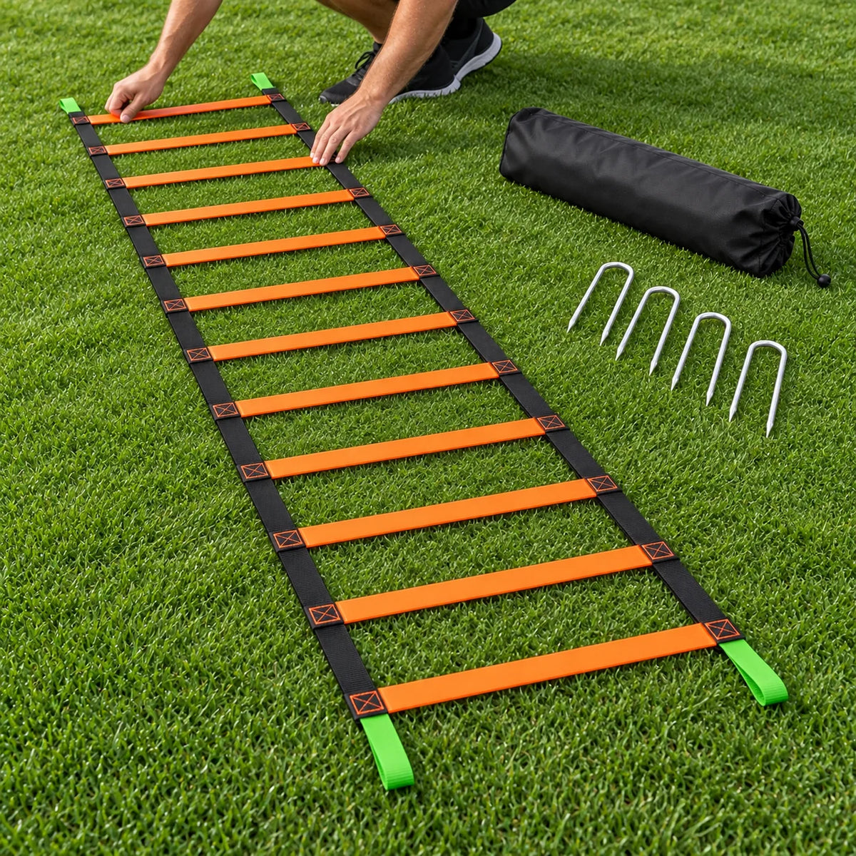 Foldable Agility Ladder Kit — function